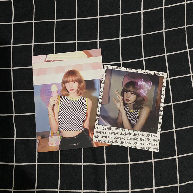 Postcard Polaroid Lisa / Jennie BLACKPINK Summer Diary 2021 (UNSEALED)