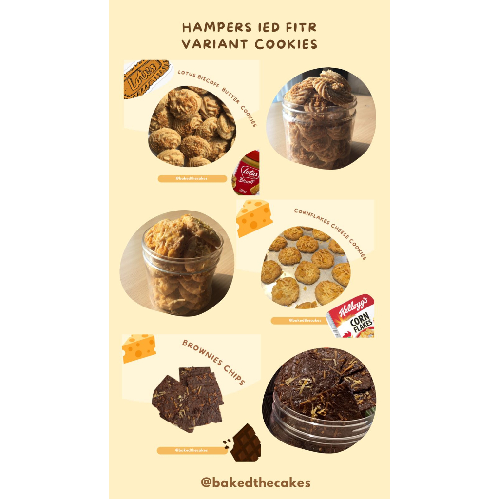 

Hampers package 3 cookies