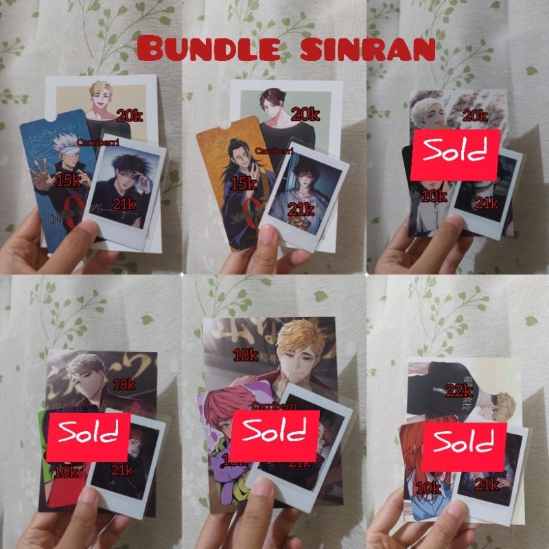 Postcard Jujutsu Kaisen Polaroid by Sinran