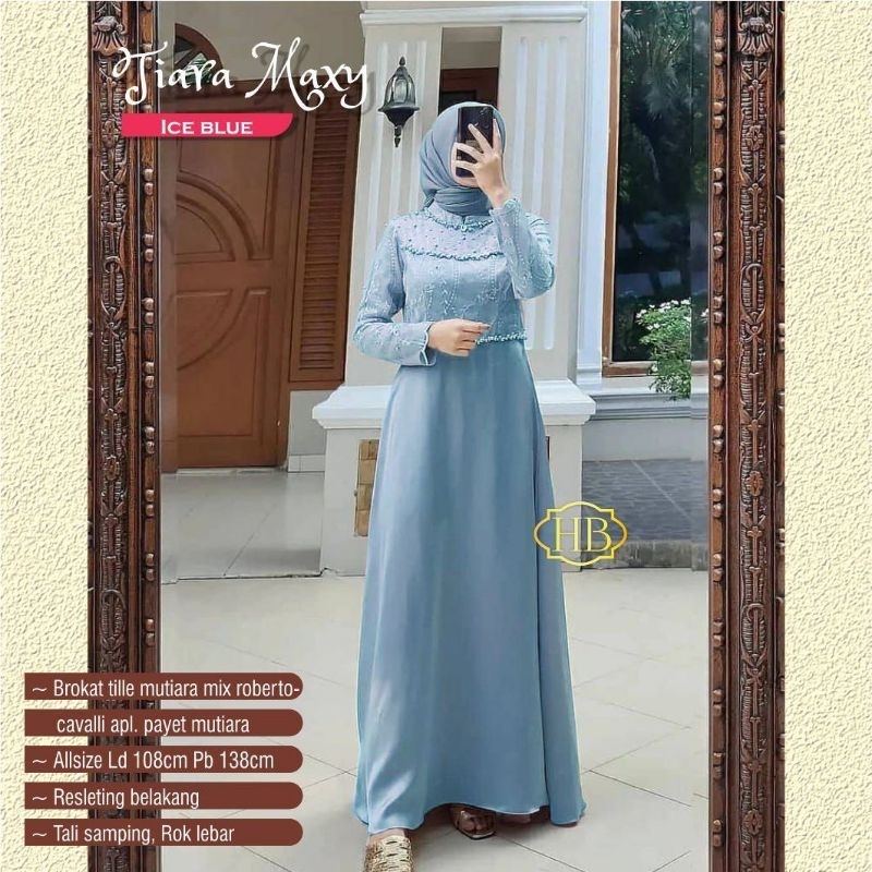 Tiara Maxy Brukat - Gamis Brukat Modern