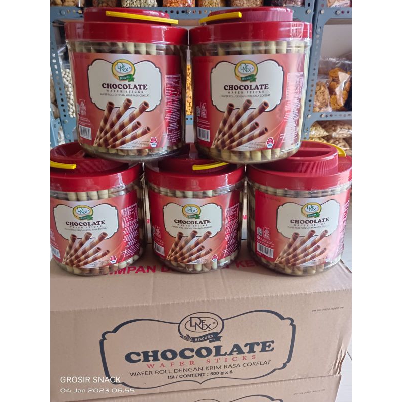 

Wafer stick chocolate 500g X 6 toples