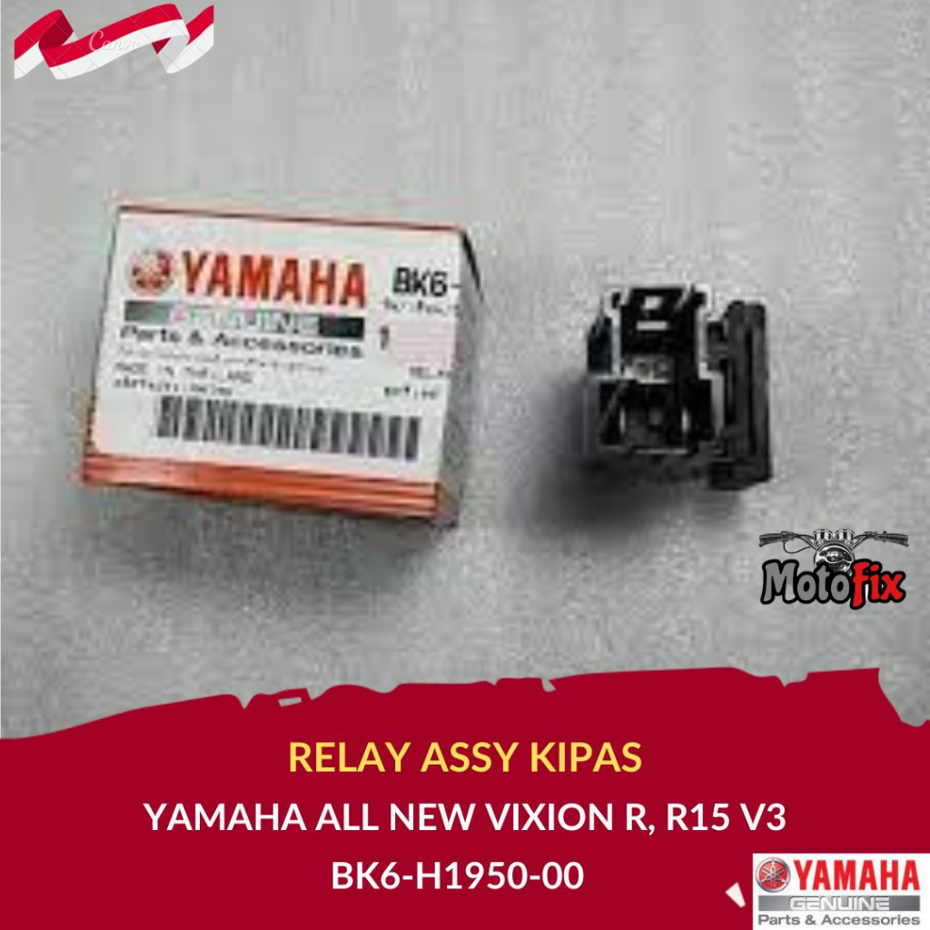 RELAY ASSY KIPAS YAMAHA ALL NEW VIXION R, R15 V3 ORIGINAL / RELAY ASSY BK6-H1950-00
