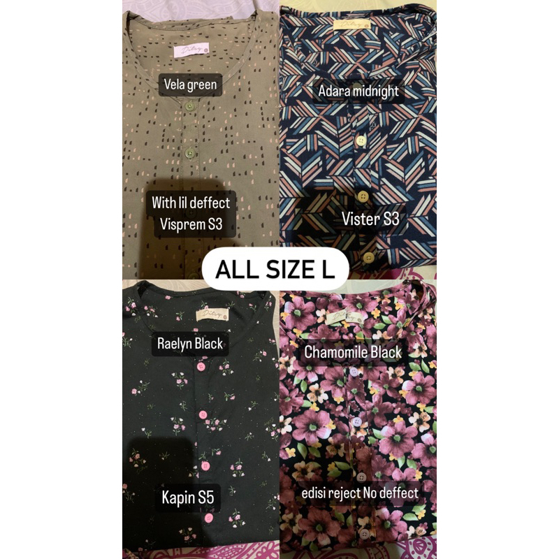 PRELOVED DITSY LELIA BLACK  MAZEN VELA GREEN ADARA MIDNIGHT [BACA DESKRIPSI]
