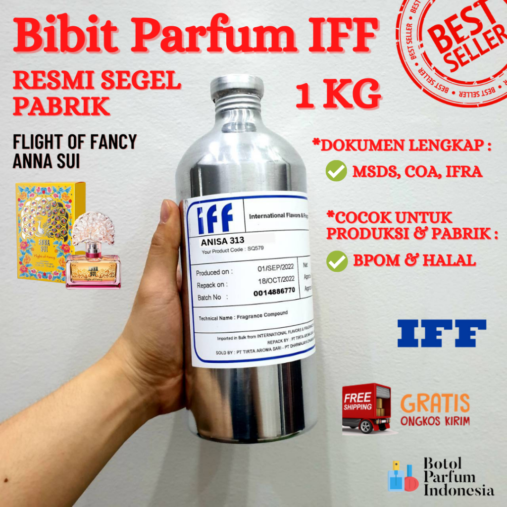 BIBIT PARFUM SEGEL ANISA 313 BY IFF MURNI 100% - MSDS COA IFRA