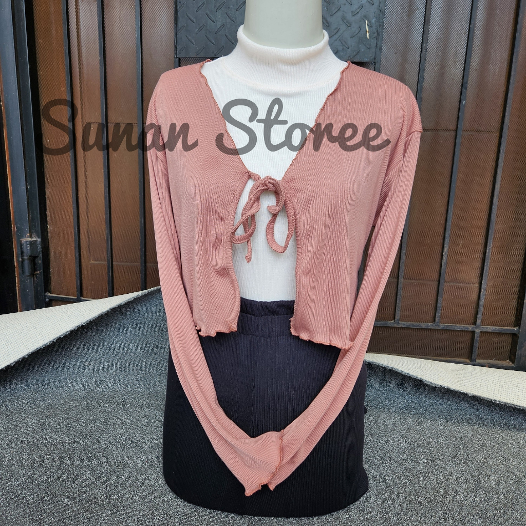 CARDIGAN CROP / CARDIGAN RAJUT CROP / CARDIGAN KOREA BY SUNAN STOREE