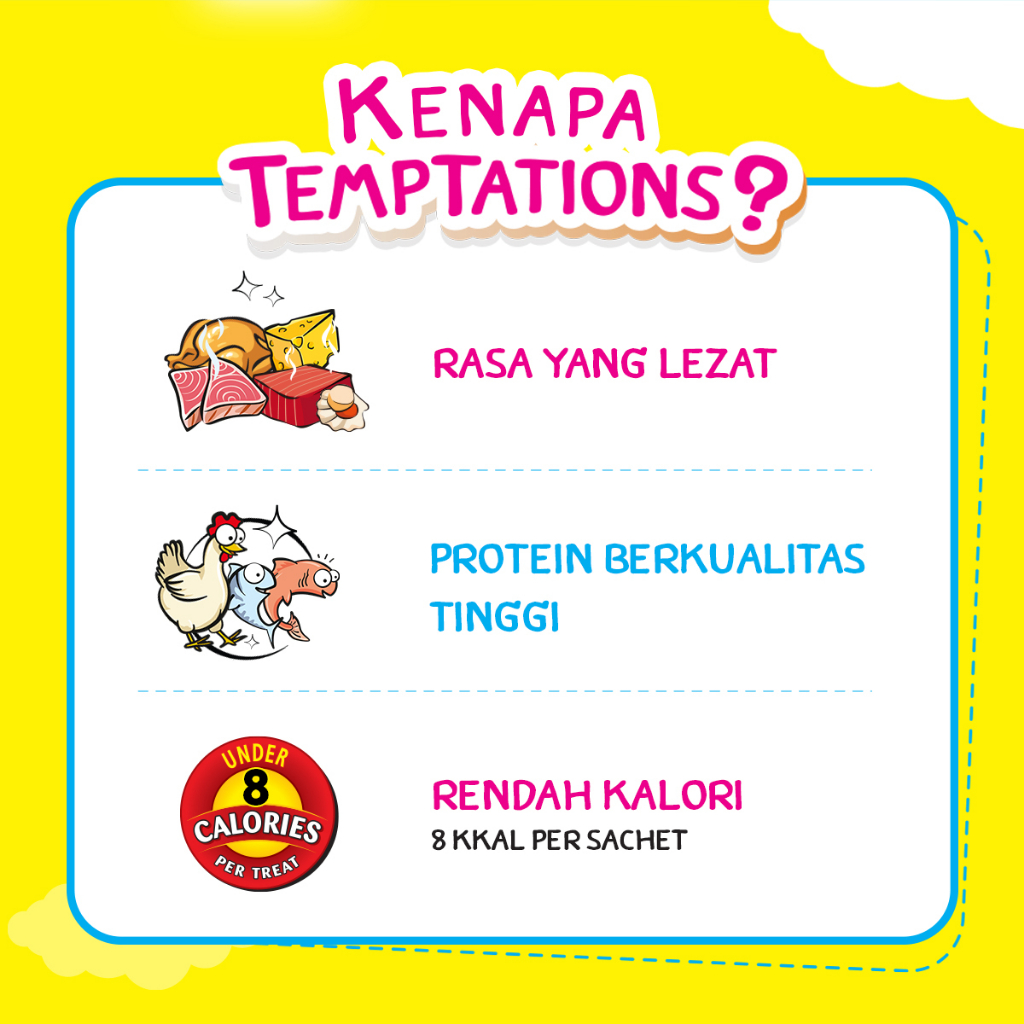 Temptations Snack Kucing Purrrr-ee 48 gr