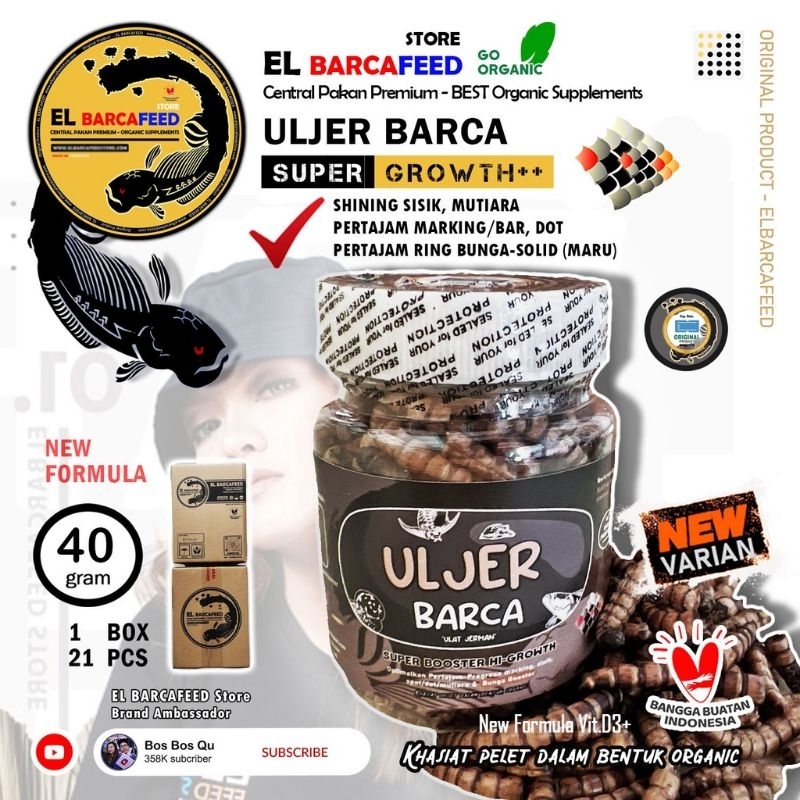 Uljer BARCA Super Growth Ulat Jerman kemasan botol 40 Gram