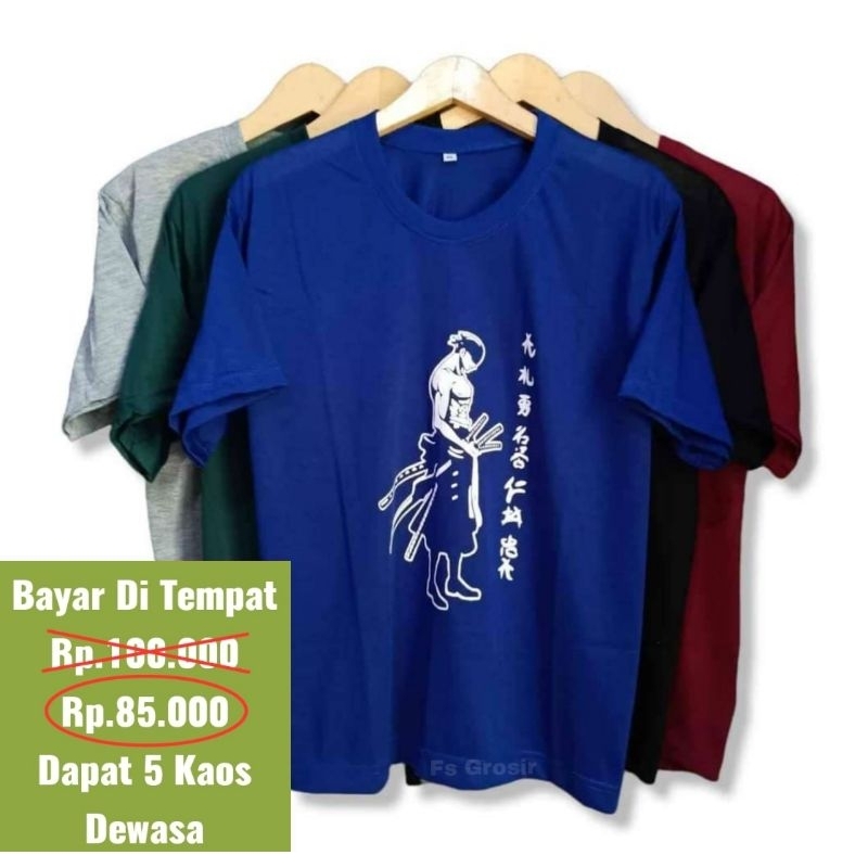 KAOS DEWASA ISI 7 PCS PRIA WANITA UNISEX CAMPUR WARNA