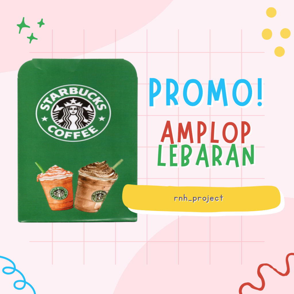 

[LANGSUNG KIRIM] ISI 5 PCS AMPLOP LEBARAN UKURAN MEDIUM | UANG DILIPAT 1X MOTIF STARBUCKS | AMPLOP MURAH | AMPLOP LEBARAN TANGERANG ISI 5 PCS