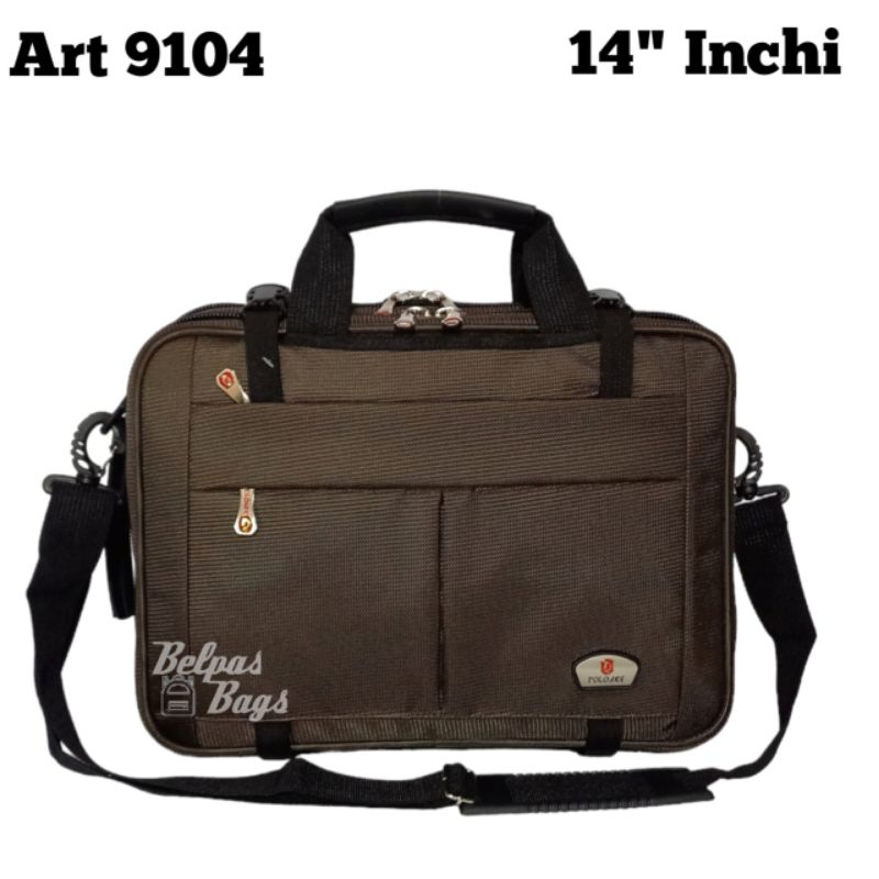 Polo Ace tas laptop tas kerja multifungsi 3in selempang ransel 9104 14 inchi