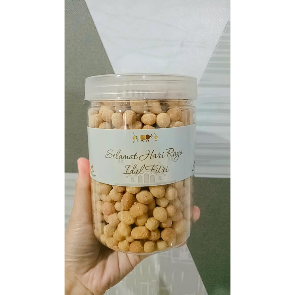 

Kacang telor kemasan toples 500 gram