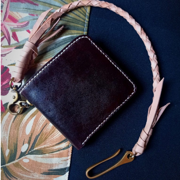 Dompet Kulit Handmade Full Kulit Pria Tali Keychain
