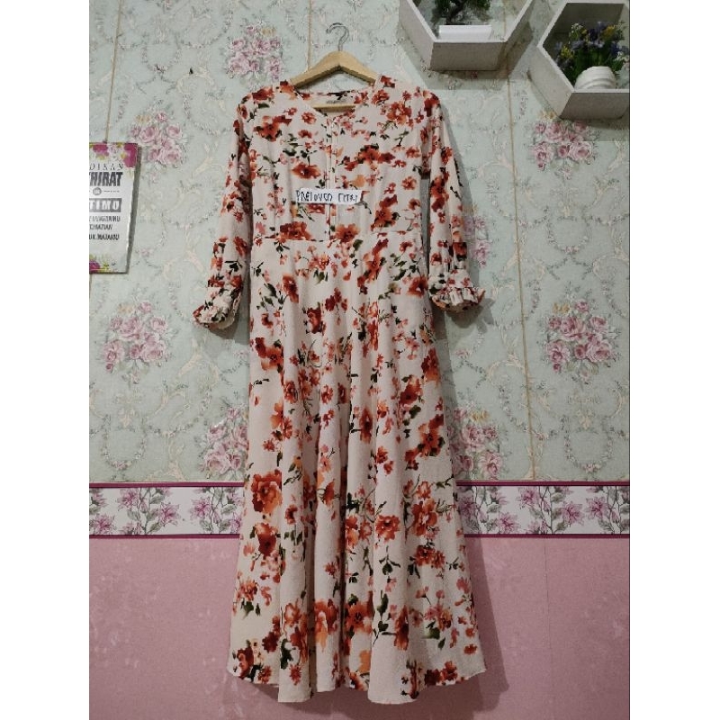gamis anak remaja ANNISA SYARI BY ASM tanggung dewasa preloved dress second pl muslimah syari maxy u
