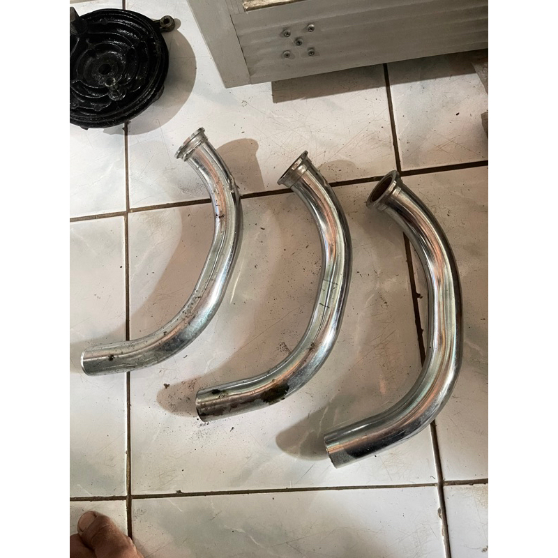 leher knalpot yamaha ls3 rs100 original baru