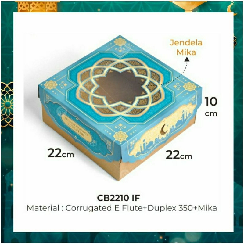 

Cake Box Packaging Kotak Kue Lebaran Kemasan Idul Fitri Box Kue