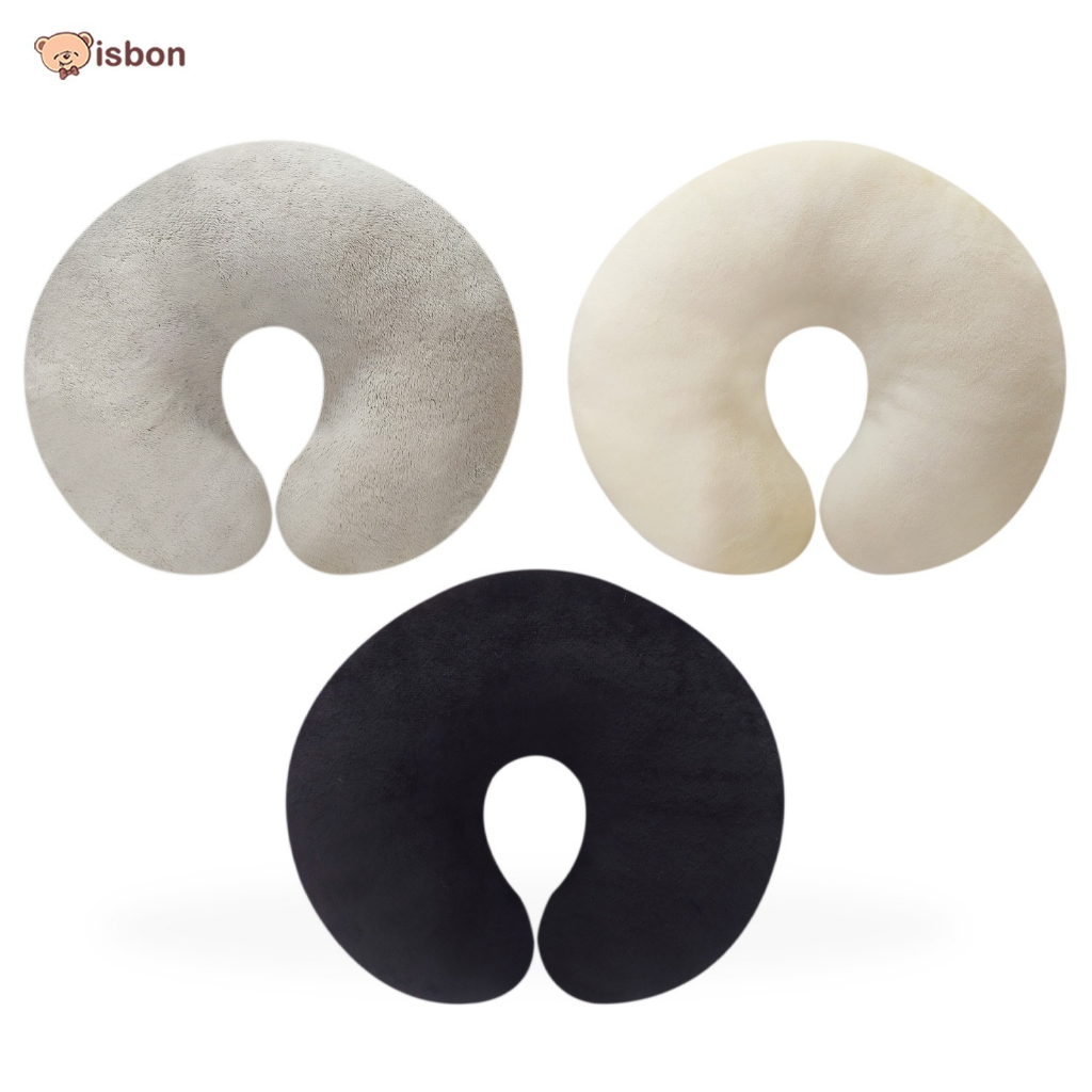 Bantal Leher ISTANA BONEKA Neckrest polos Nyaman untuk traveling jarak jauh neck pillow premium