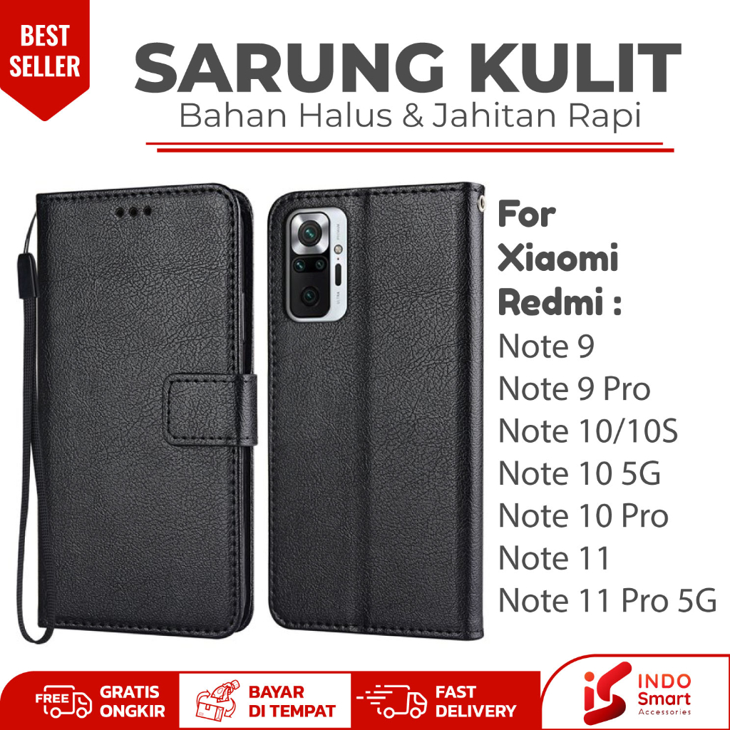 Case Redmi Note 9 10 10S 10 5G 11 / Redmi Note 9 Pro 10 Pro 11 Pro 5G Casing Hp Dompet Wallet Flip C