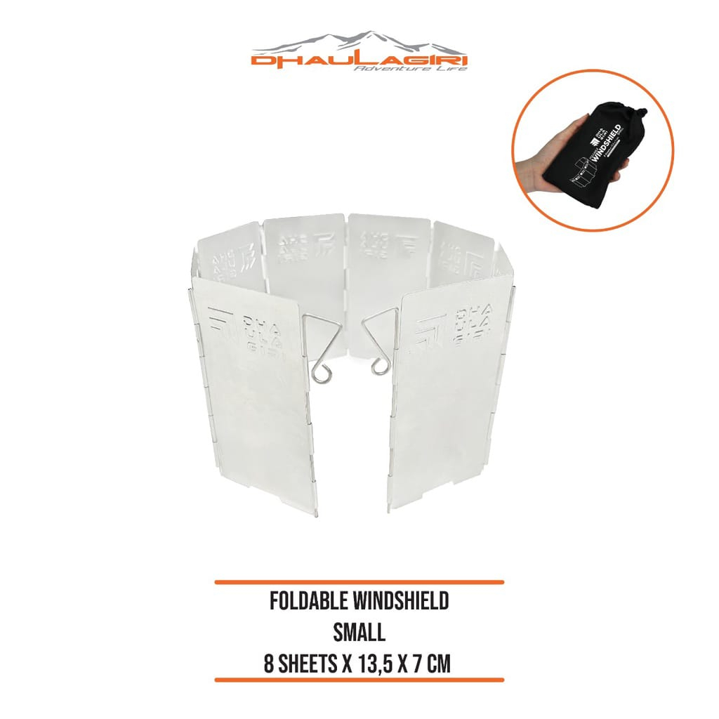 [COD] Wind shield dhaulagiri - alat pelindung angin kompor outdoor bahan metal anti angin
