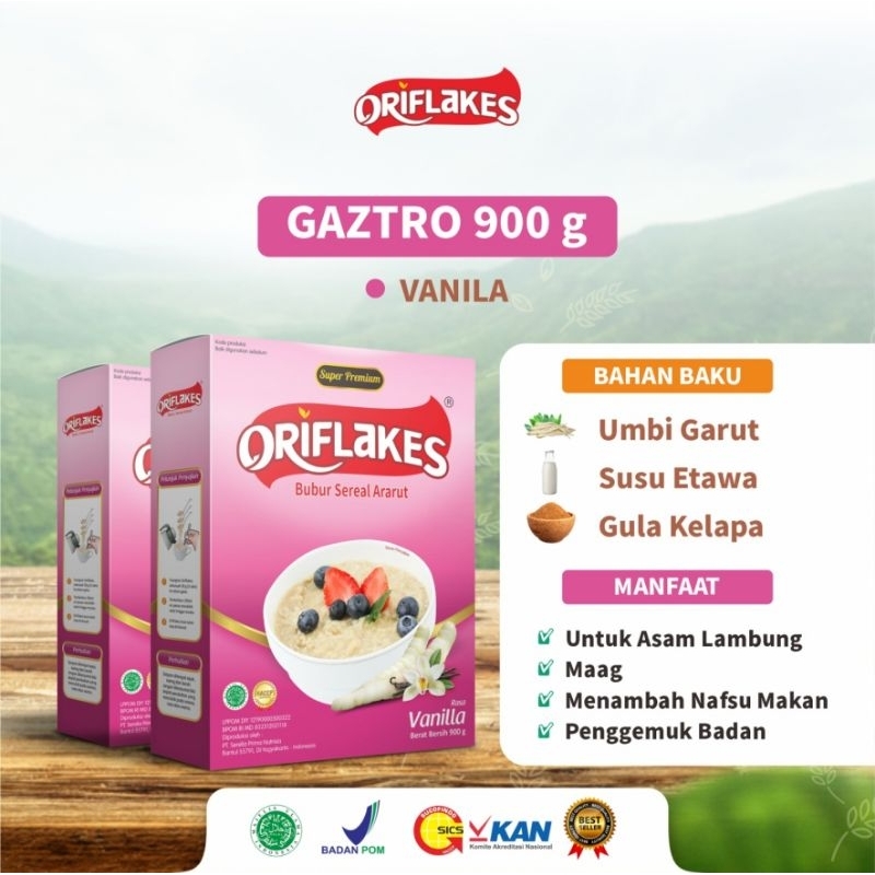 

ORIFLAKES 900gr | Sereal Pati Umbi Garut Oriflake MAAG | GERD | Asam Lambung