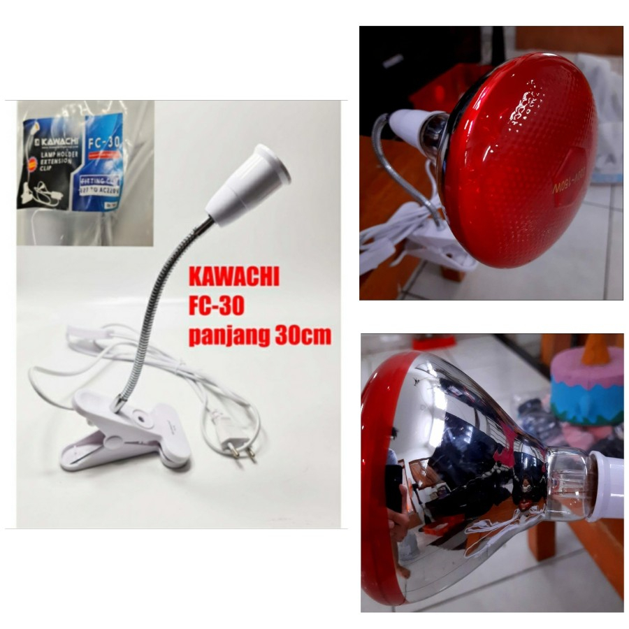 Lampu bohlam Terapi Theraphy Kesehatan Infra Red Model Philip 150w/100w GX Desk Lamp FC30+Lampu