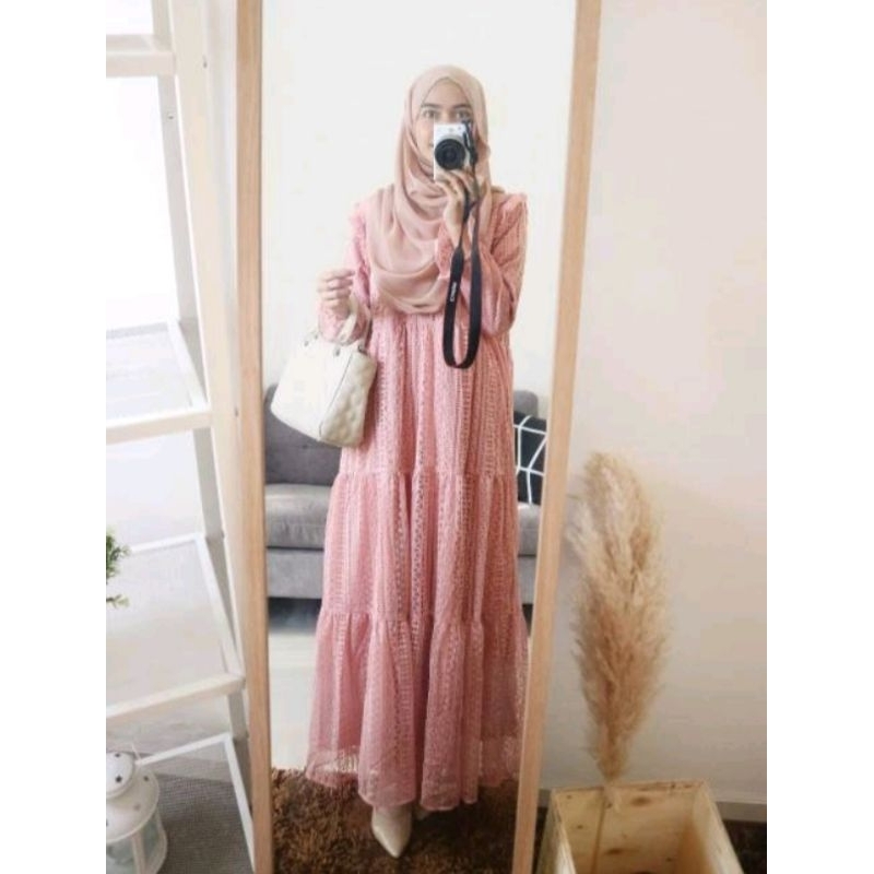 Luna Dress by Latasha Outfit //Dress brukat //Dress Kondangan