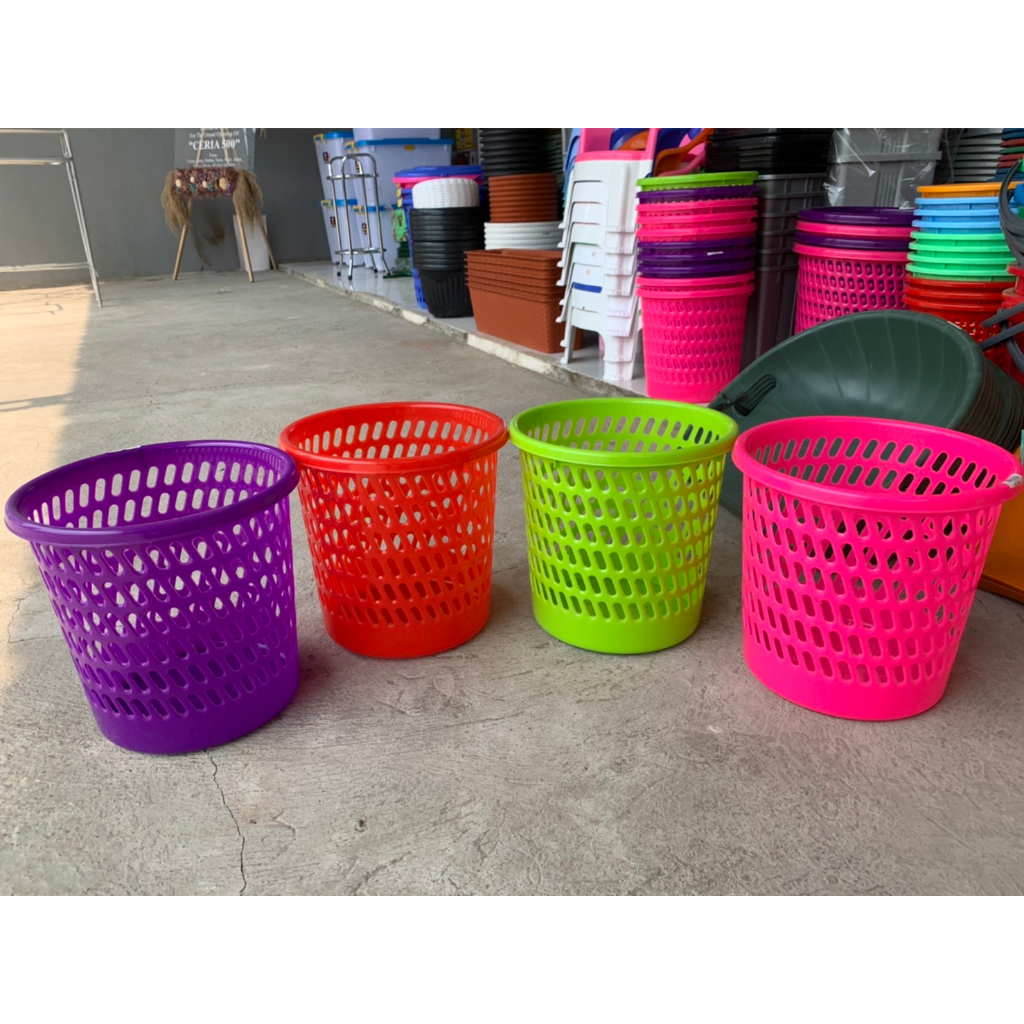 TEMPAT SAMPAH PLASTIK FORTUNE PLAST BESAR 10 L LITER / TONG SAMPAH /  EMBER WARNA PASTEL / EMBER EST