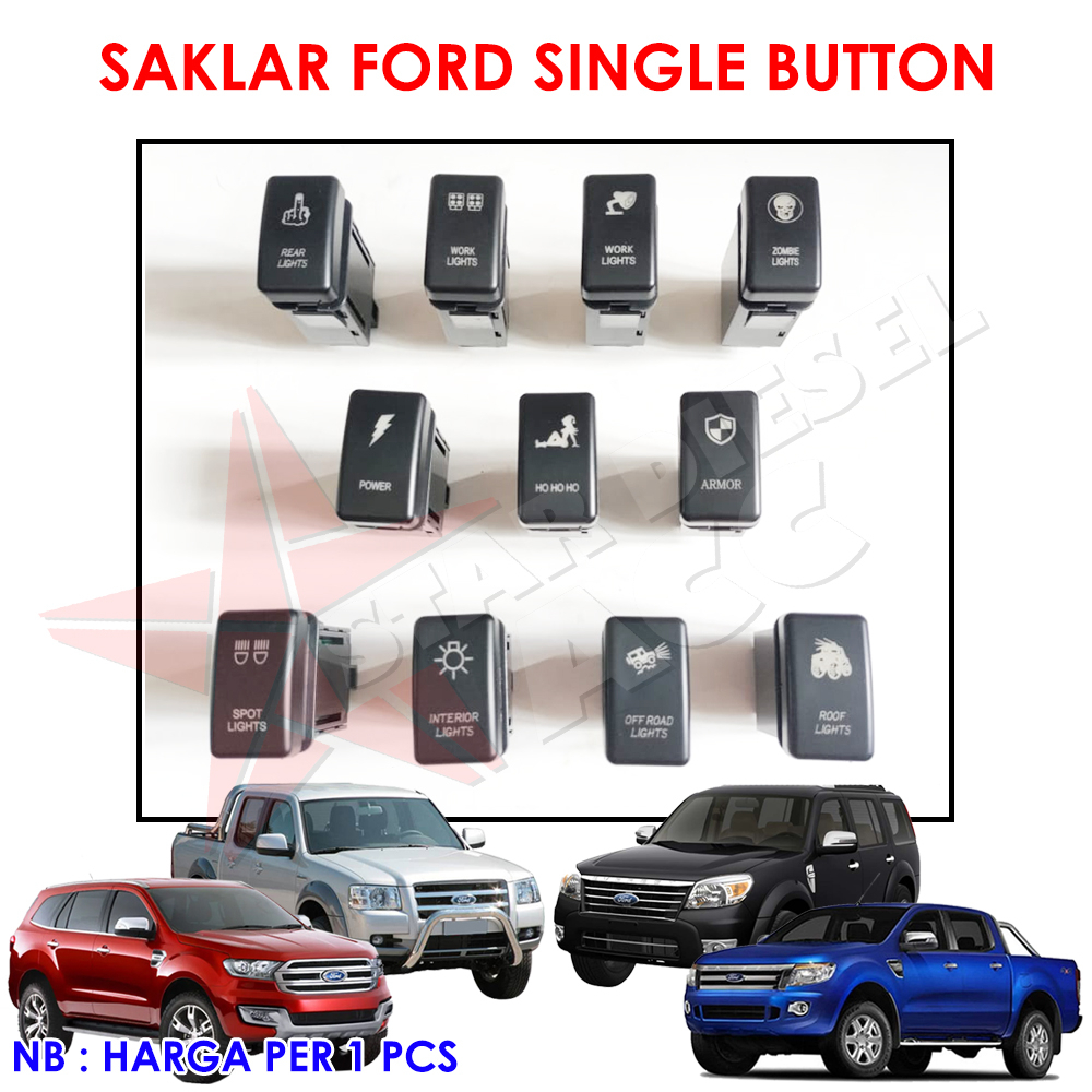 TOMBOL AKSESORIS FORD EVEREST 1 TOMBOL LAMPU TOMBOL SAKLAR LAMPU FORD RANGER 2.2 3.2 MAZDA BT50