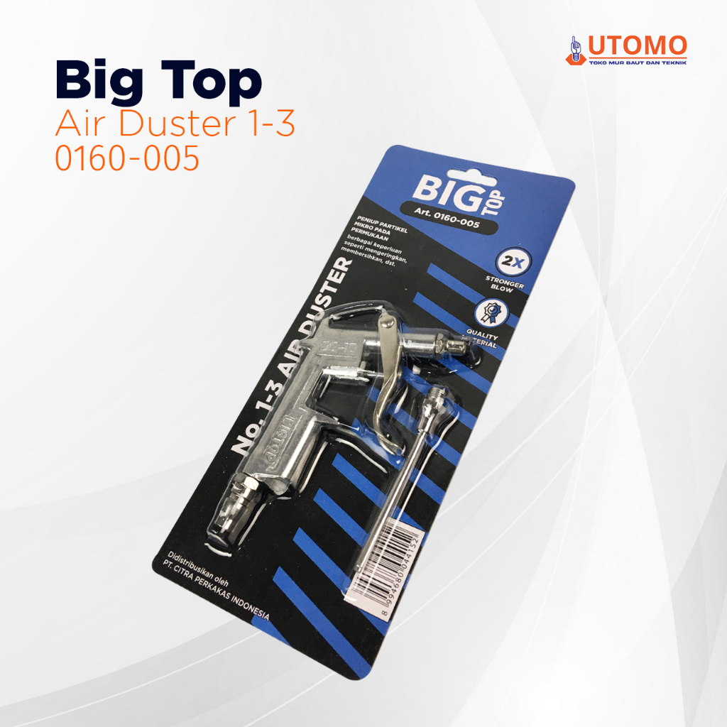 BIG TOP 0160-005 Air Duster Blow Gun Pistol Angin Coupler by Hasston