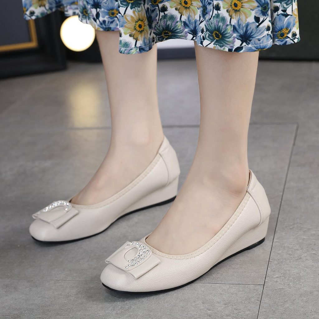 GSW Sepatu flatshoes wanita kerja Import wedges kerja wanita ( G3201 ) sepatu kerja wanita