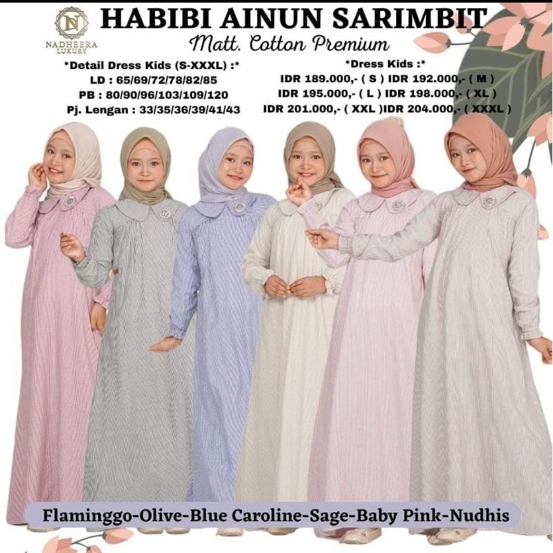 Habibi Ainun dress kids by Nadheera Luxury