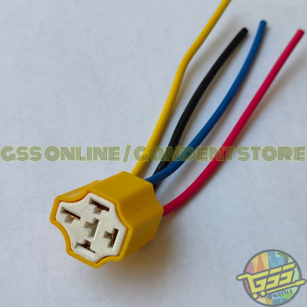 Soket Relay 4 Kaki KERAMIK TAHAN PANAS Socket Rellay Kaki 4 Relai