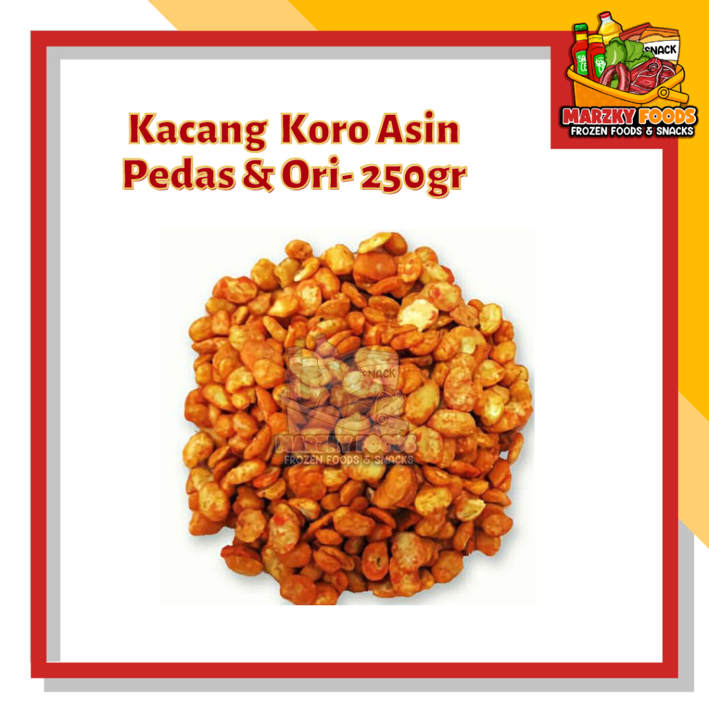 

Kacang Koro Asin Pedas & Original 250gr