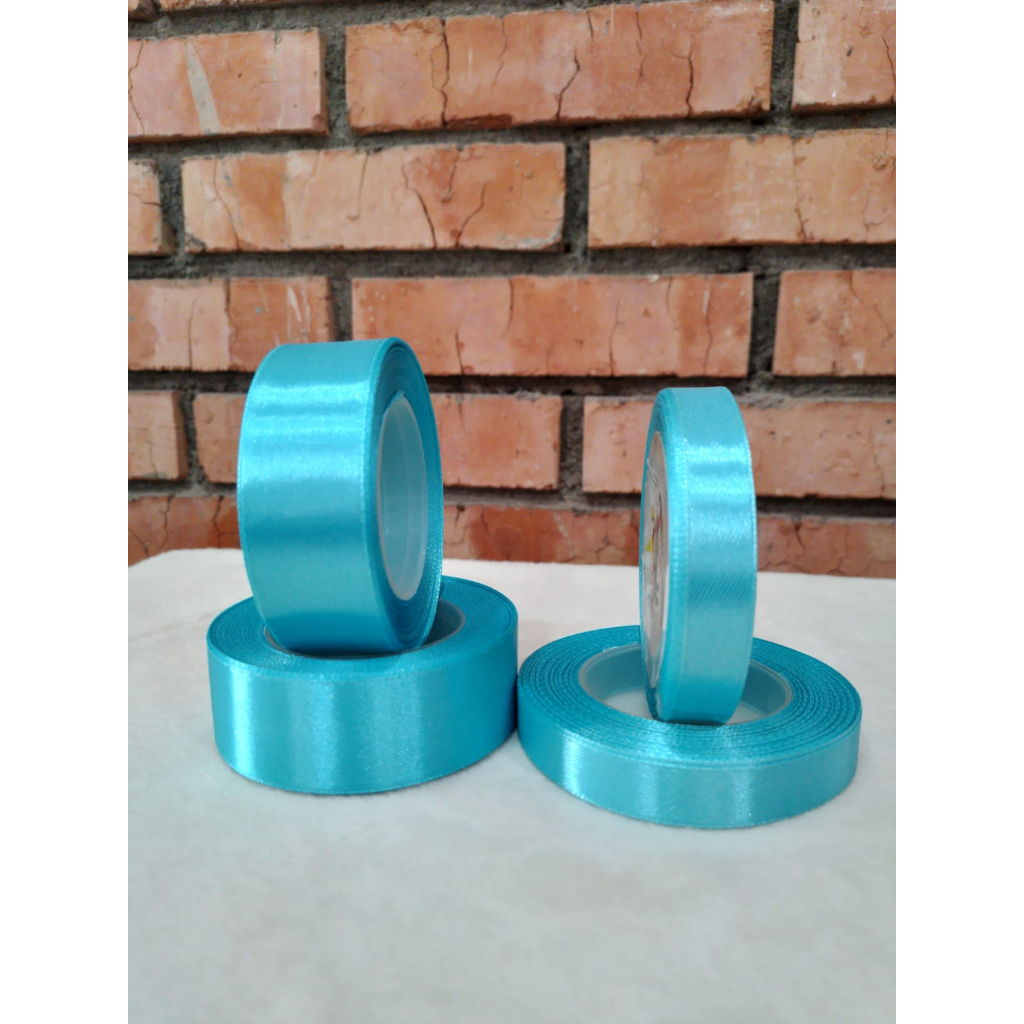 

Pita Satin Biru Laut 0,5 inch, 1 inch