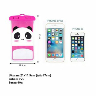 Waterproof HP Anti Air Motif Hello Kitty Doraemon DLL Water Proof Renang Motif Lucu