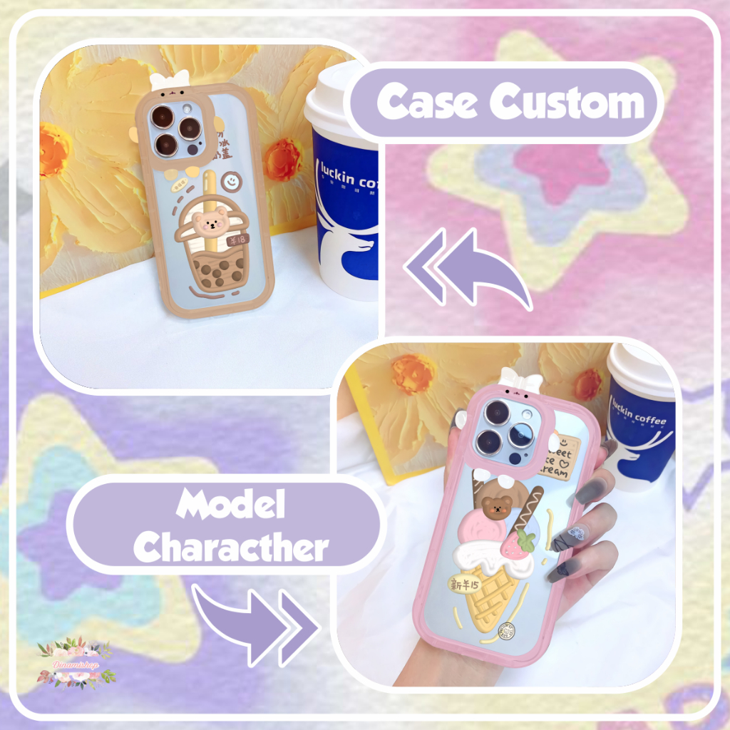 CUSTOM SOFTCASE PITACU FRAME KARAKTER CUSTOM 3D DRINK FOR XIAOMI REDMI 9 9 PRIME 9A 9C 10A 9T 10 10C