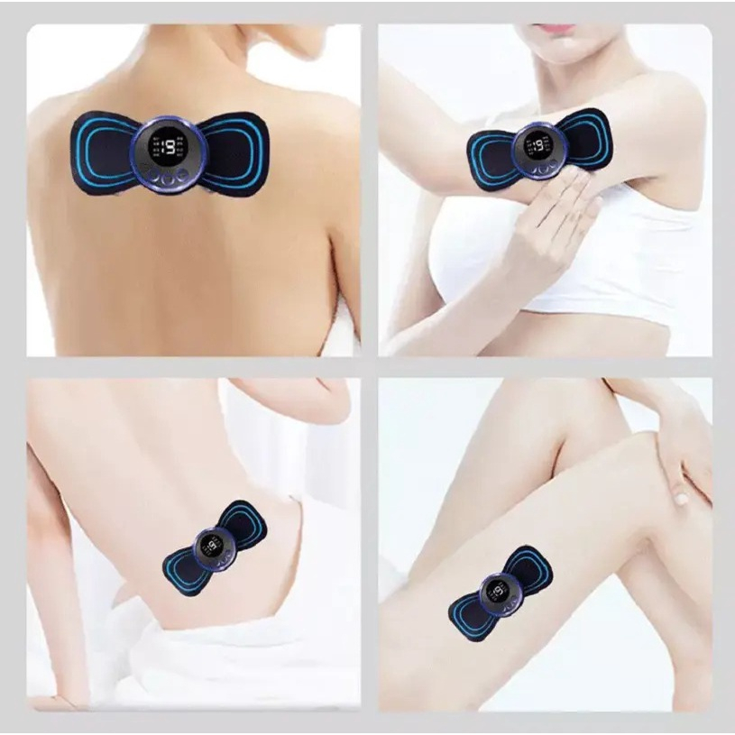 Alat Terapi Mikro Panas Sensu Therapy Pads Elektrik Pijat Pegal Nyeri / Alat Pijat Mini Portable EMS Leher Neck Massager Alat Pijat Elektrik Terapi Punggung Kaki Kepala Leher Pads Elektrik