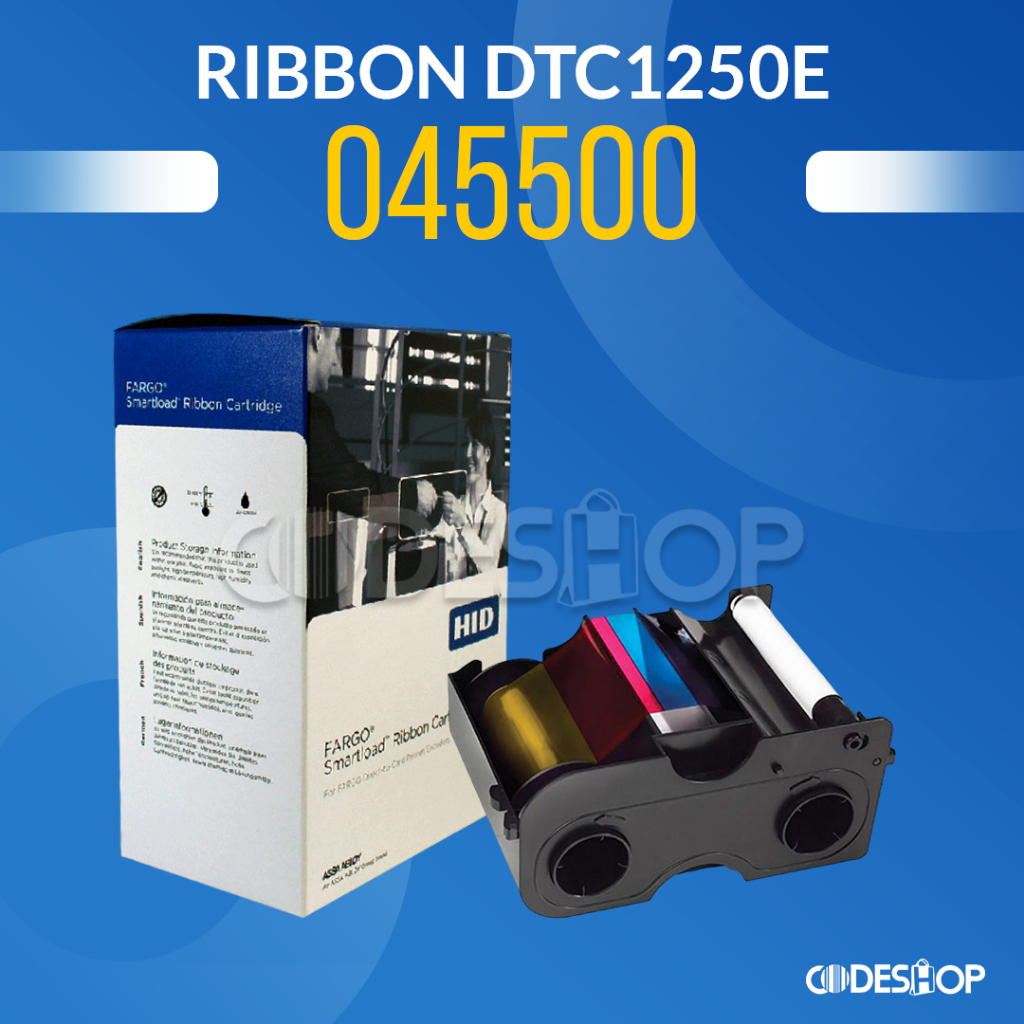 Ribbon YMCKO Printer ID Card Fargo DTC 1250e C50 PN: 045500