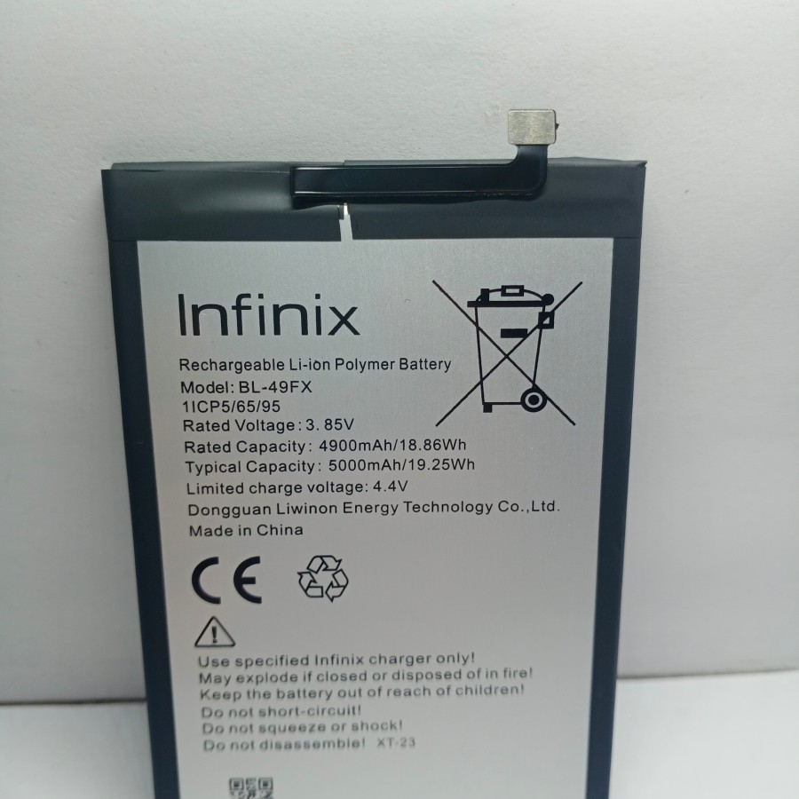 baterai batere battery infinix BL-49FX bl-49fx smart 5 note7 hot 8 hot9 hot 10 note 7lite hot 8lite hot 9 hot 9pro hot 10 lite 5000mah