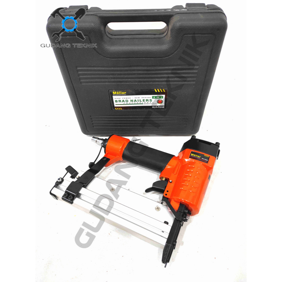 Air Nailer Paku Staples Gun 2in1 F5040 MOLLAR / Alat Stapler Tembak Paku Angin Kompresor 2 in 1 F 5040 MOLLAR