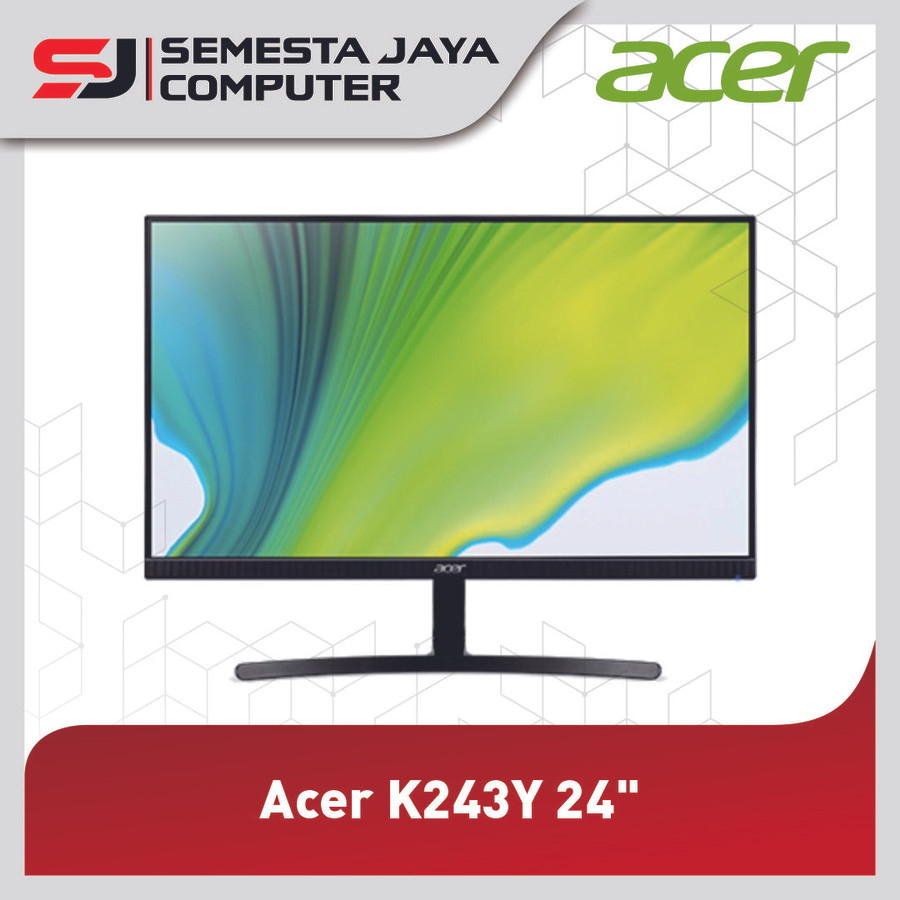 Monitor Acer K243Y 24&quot; 75Hz 1ms FHD IPS FreeSync VGA HDMI