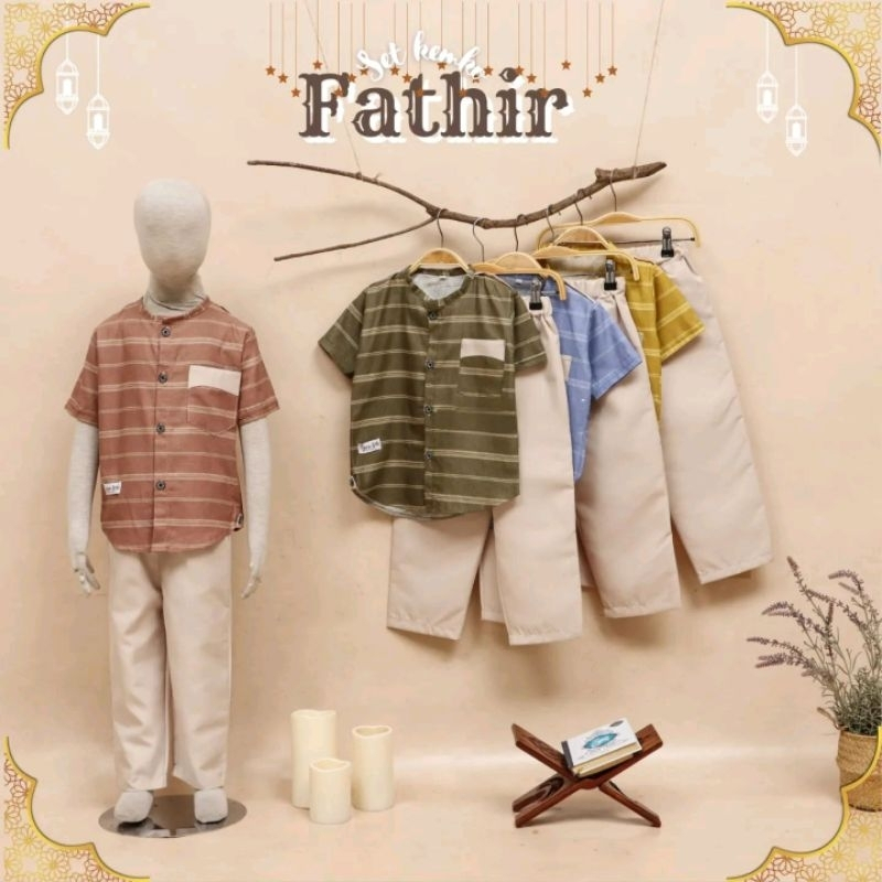 Set Koko Fathir | Set Koko Bayi | Set Koko Anak | Baju Koko Anak | Set Kemko Fathir | Set Kurta