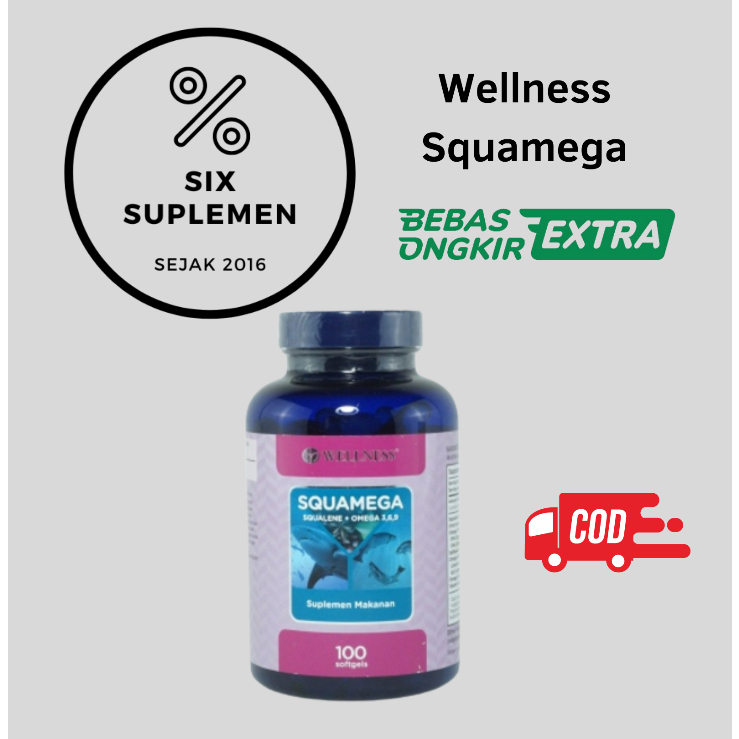 WELLNESS Squamega Squalene 369 Omega 3 6 9 Complete EFA isi 100