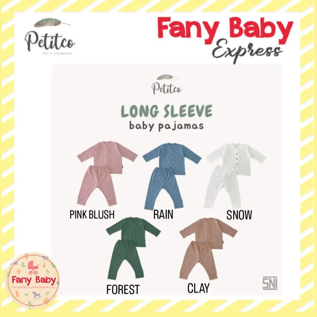 PETITCO LONG SLEEVE BABY PAJAMAS COLLECTION