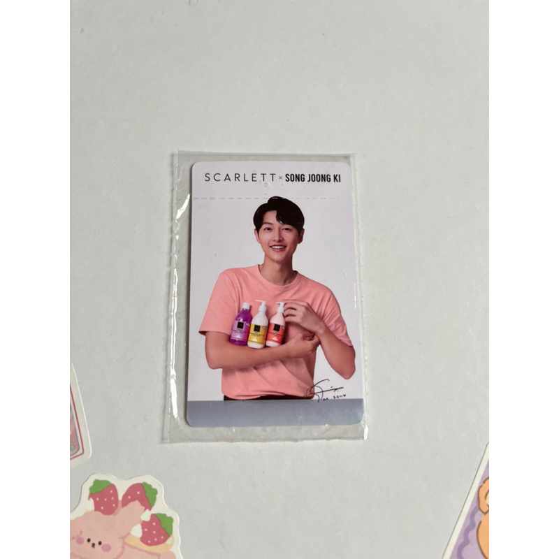 PC PHOTOCARD SONG JOONG KI BENEFIT SCARLETT WHITENING