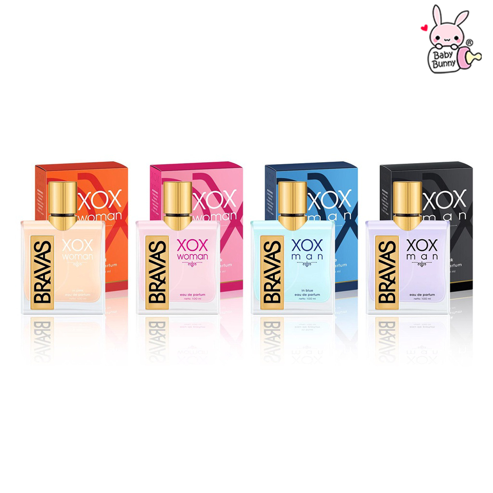 ❤ BELIA ❤ BRAVAS Parfum Series | Elite Parfum | Original Parfum | XoX Parfum Series | Halal | Parfum Pria | Parfum Wanita | 100 mL | Baby Bunny