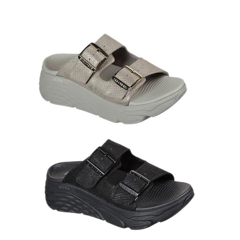 Skechers Max Cushioning - Thrive Women's Sandals - Gold black