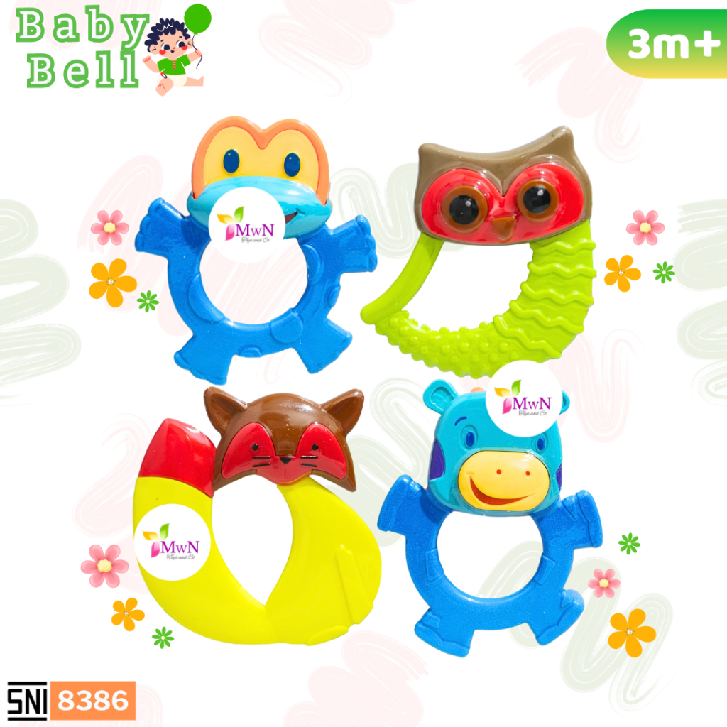 MWN Mainan Gigitan Baby Bell Teether 8386