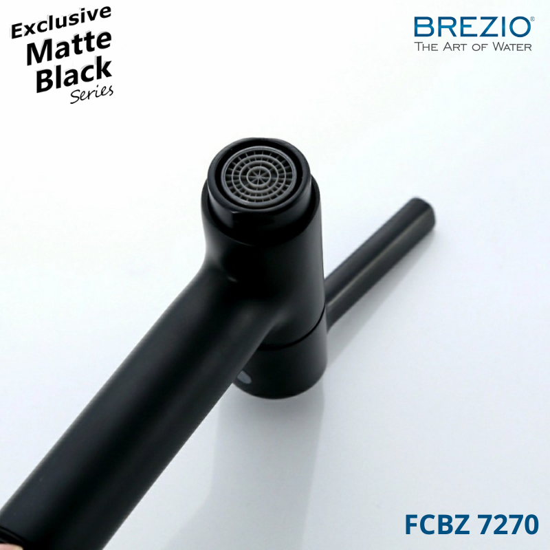 BREZIO FCBZ 7270 KERAN TEMBOK DINDING TAMAN BAK MANDI KRAN AIR BLACK