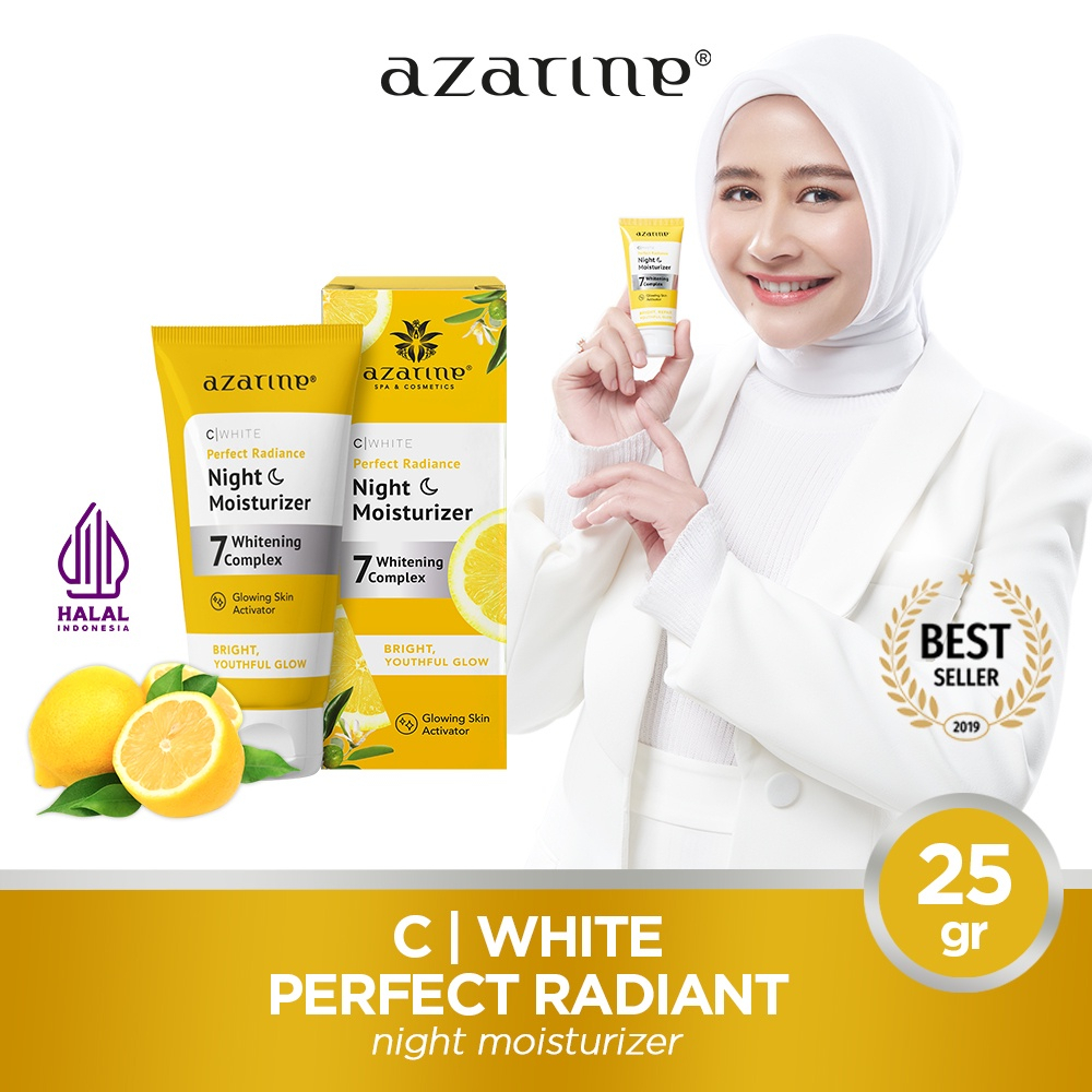 Qeila - AZARINE C-White Perfect Radiant Night Moisturizer 25gr | BPOM