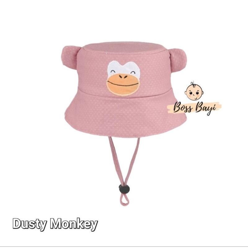 CLENCY Topi Bayi Anak / Bucket Hat Animal Bordir